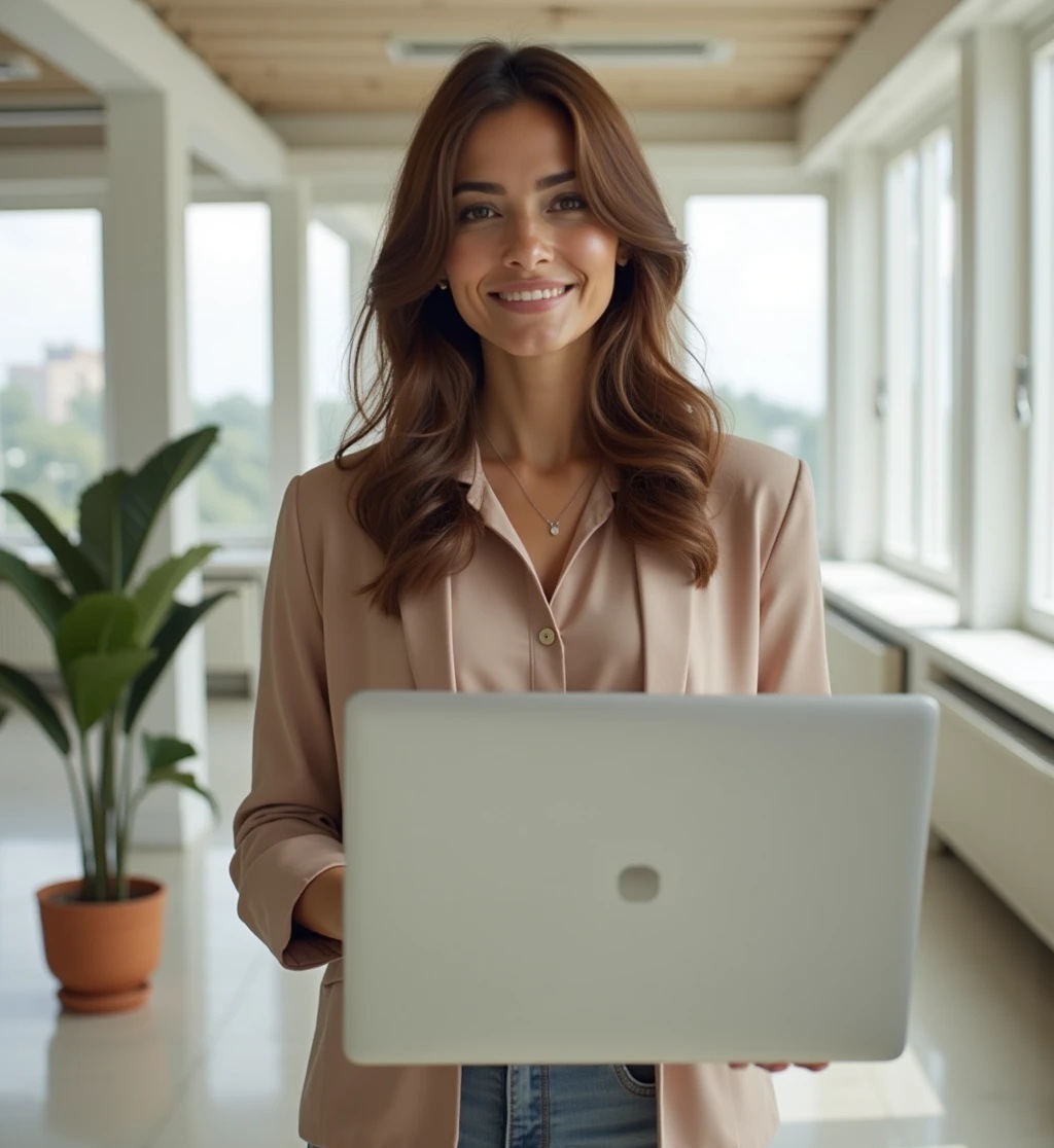 Líder de ventas coachando a su equipo con apoyo de datos y gráficos.